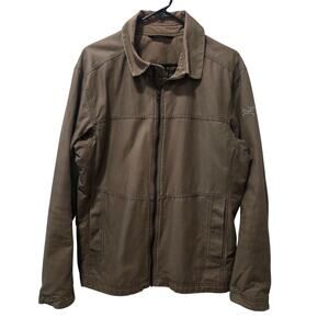 Arc'teryx Men's Proxy Canvas Jacket Dark Khaki Large Coreloft Zip-up Outdoor